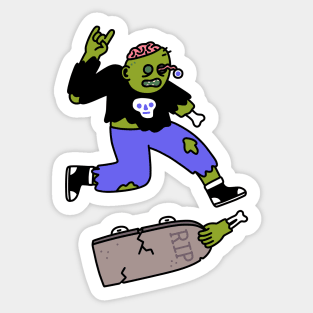 RAD IN PEACE ZOMBIE Sticker